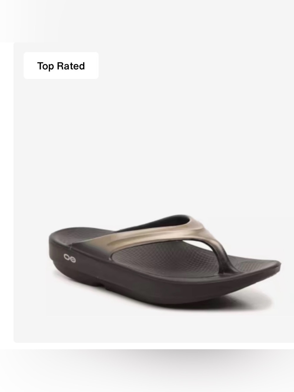 NWT Womens Oofos Oolala Luxe Sandals Thongs Flip flops Sz 10